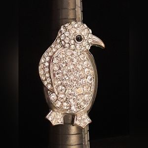 Rhinestone Penguin Ring HOLIDAY ADORABLE 🐧